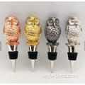 Custom Owl Dekorationen Metall Weinflaschen Stopper